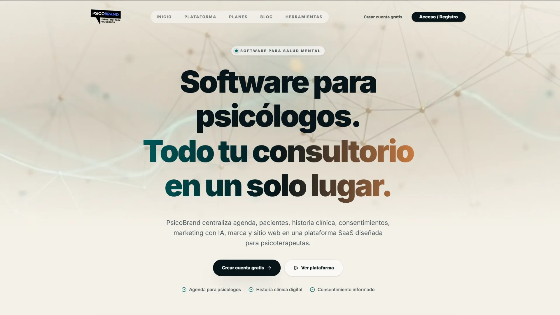 Mockup del proyecto PsicoBrand
